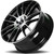 DRW D22 18x8 5x100/5x4.5" +38mm Black/Machined Wheel Rim 18" Inch D22-188010H3873BMF