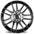 DRW D22 18x8 5x100/5x4.5" +38mm Black/Machined Wheel Rim 18" Inch D22-188010H3873BMF
