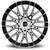 DRW D21 18x8 5x105/5x4.5" +38mm Black/Machined Wheel Rim 18" Inch D21-188010H1053873BMF