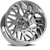 Vision 404 Brawl 20x12 5x5.5" -51mm Chrome Wheel Rim 20" Inch 404-20285C-51