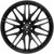 Fittipaldi FS372B 22x10.5 5x112 +25mm Gloss Black Wheel Rim 22" Inch FS372-22055112P25B