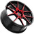 Spec-1 SP-71 18x8 5x100/5x4.5" +38mm Black/Red Wheel Rim 18" Inch SP-711882338BMR