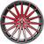 Spec-1 SP-69 18x8 5x110/5x4.5" +38mm Black/Red Wheel Rim 18" Inch SP-691883538BMR