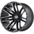 Moto Metal MO978 Razor 20x10 8x6.5" -24mm Black/Machined Wheel Rim 20" Inch MO97821080524N