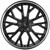 Modern Luxury MLF14 18x8 5x100/5x4.5" +35mm Gloss Black/SSL Wheel Rim 18" Inch MLF14-1880511435100+35GBSL