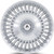 (Set of 4) Staggered-Asanti ABL-40 Tiara 22" 5x108/5x4.5" Silver Wheels Rims AB040SD22900138-AB040SD22050145