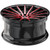 Spec-1 SP-69 19x8.5 5x100/5x4.5" +38mm Black/Red Wheel Rim 19" Inch SP-6919852338BMR