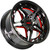 Shift HF37 Injector 18x8.5 5x112 +30mm Black/Red Wheel Rim 18" Inch HF3788551230GBMLR