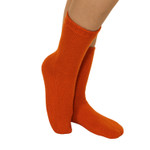 Pure Cashmere Socks, Orange