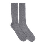 Mens Cashmere Socks, Grey