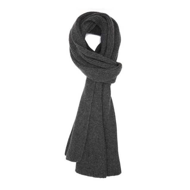 Cashmere Ribbed Scarf, Derby