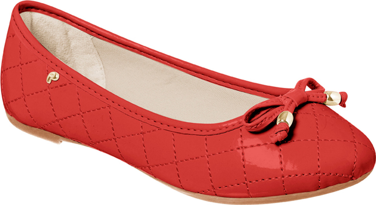 quilted flat shoes