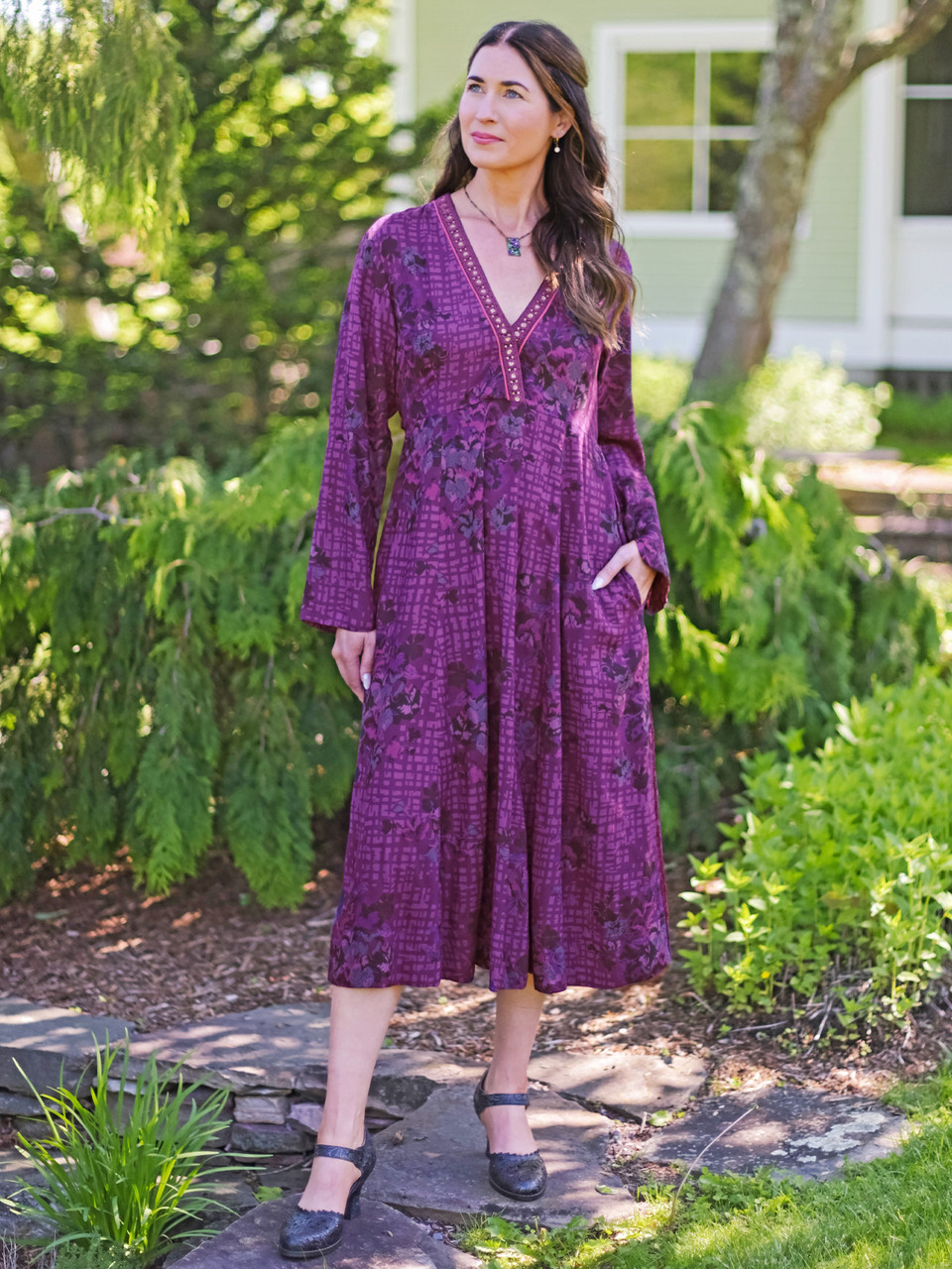 Lisbon Rose Dress - Purple | Shop Beautiful Designs by April