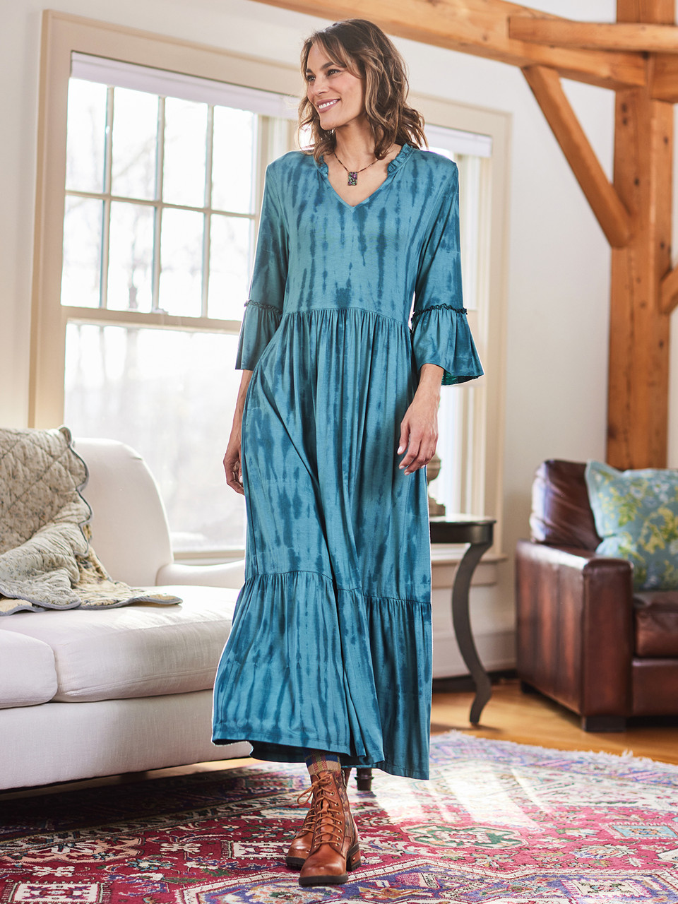 Joni Jersey Dress - Teal