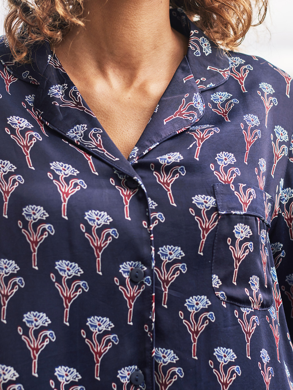 AMATERAS Moonlit Satin Pajama セット Homimor Womens Silk Satin Pajamas, Button Down Pajama Set, Long