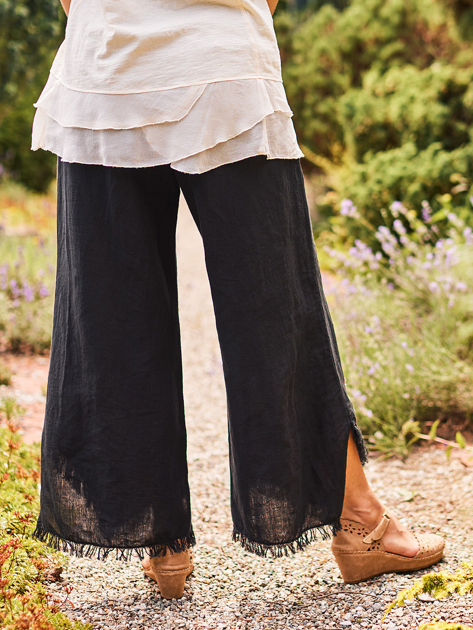 Nantucket Linen Pant - Black | Shop Beautiful Designs by April