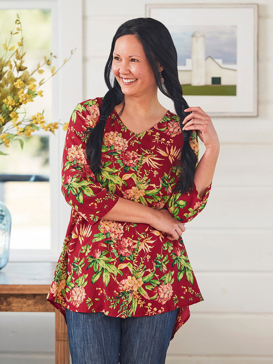 Winter Botanical Blouse | Shop Beautiful Designs by April Cornell