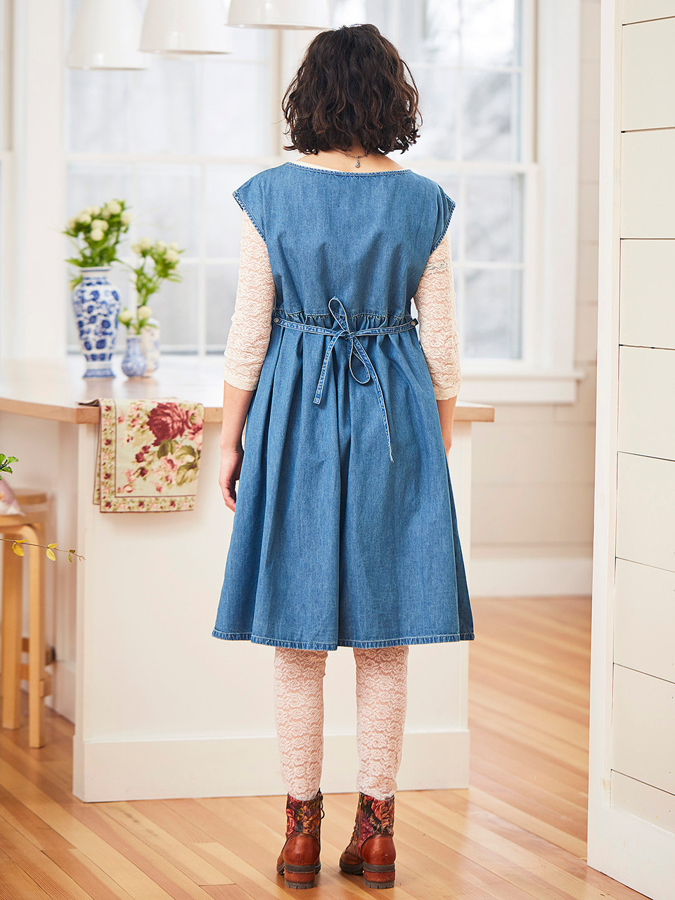 Prairie Smock Denim Dress | Shop Beautiful Designs by April