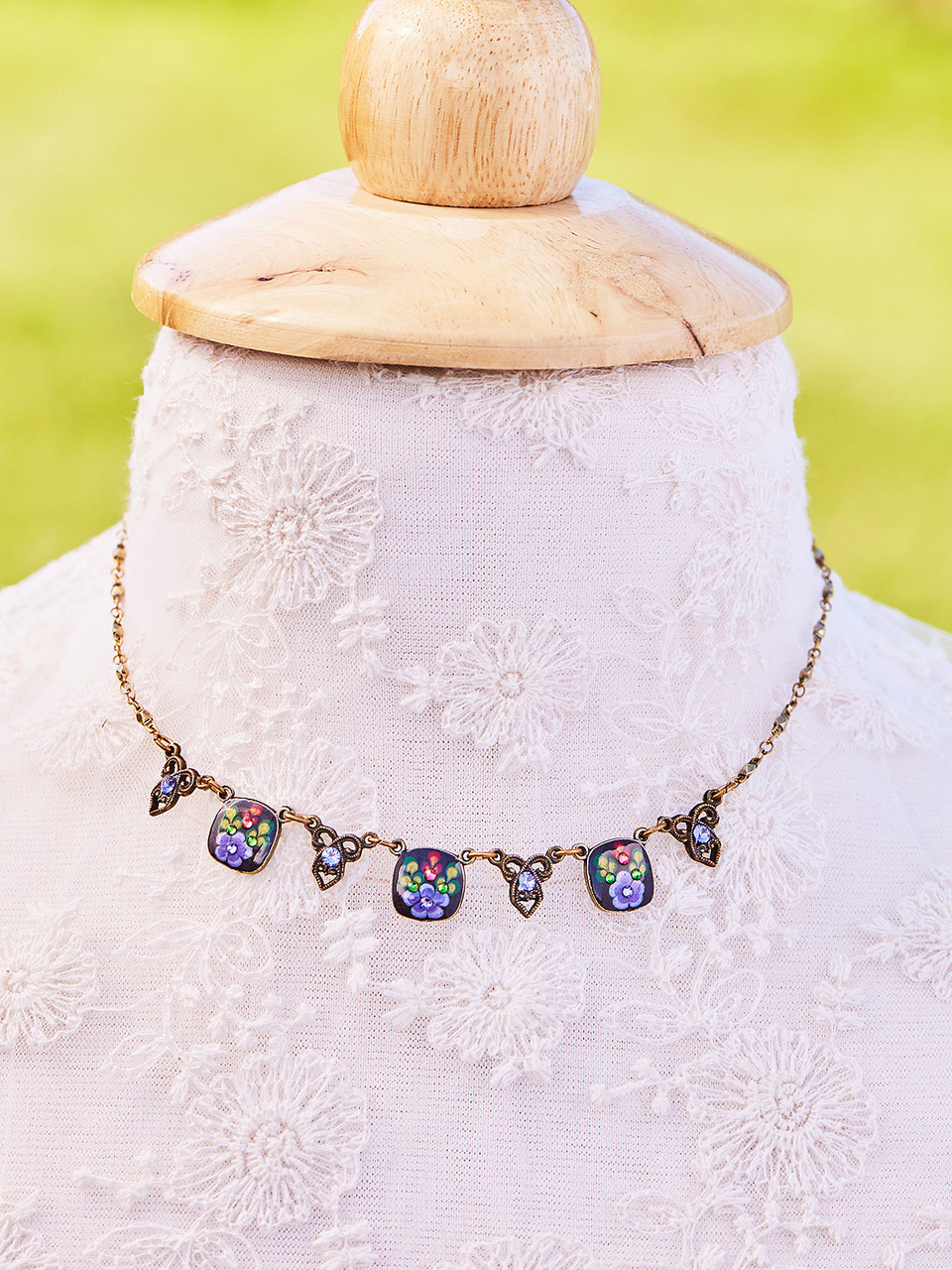【MIDNIGHT MOMENT】cube purple necklace / 追跡送 Midnight Violet Necklace | Shop Beautiful Designs by April