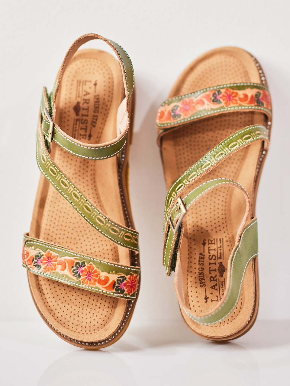 Dialog Sandal - Green | Shop Beautiful Designs by April Cornell