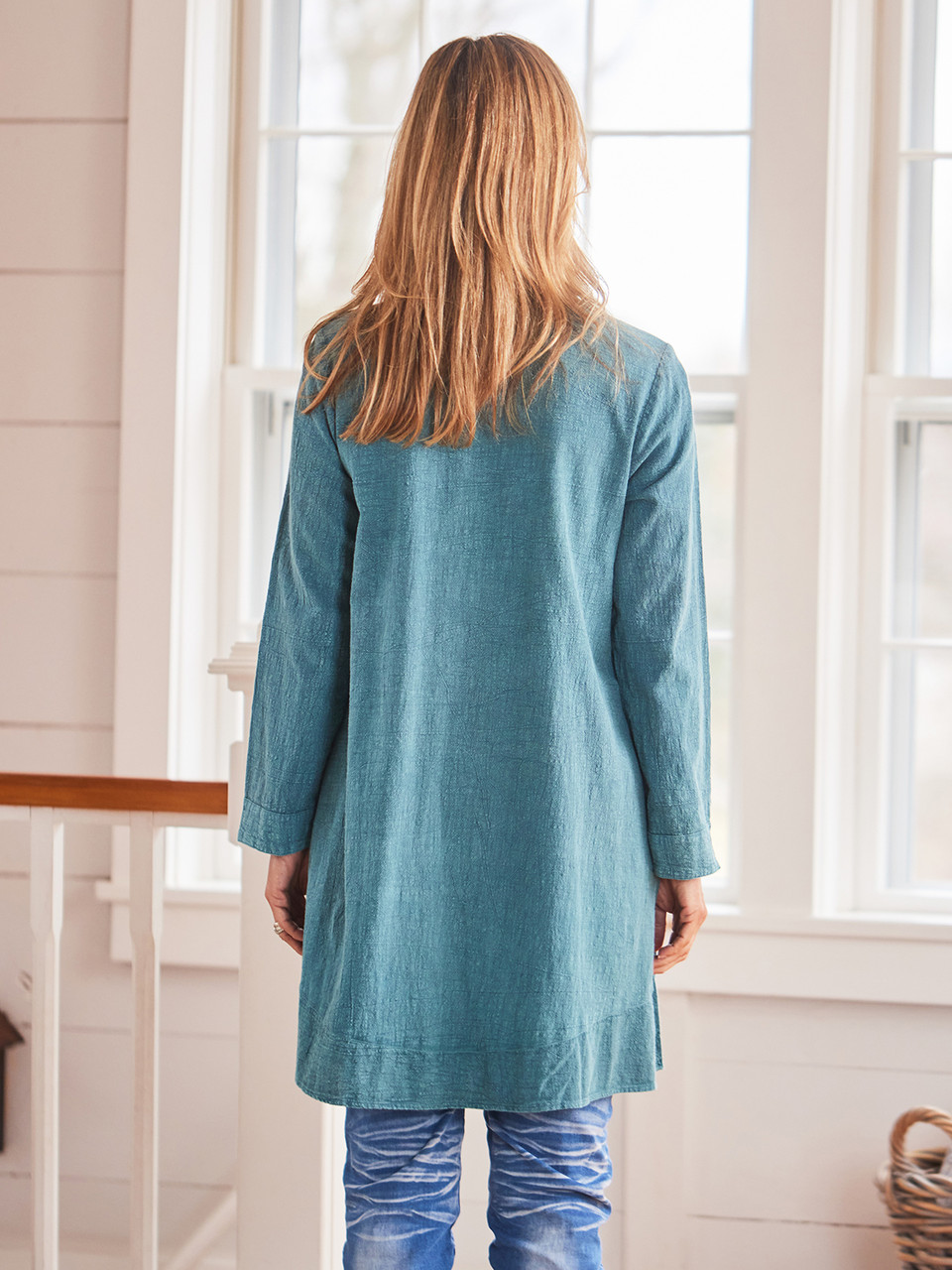 SMOCKING4冊 Forager Sunwashed Smock - Smoke Blue | Shop Beautiful