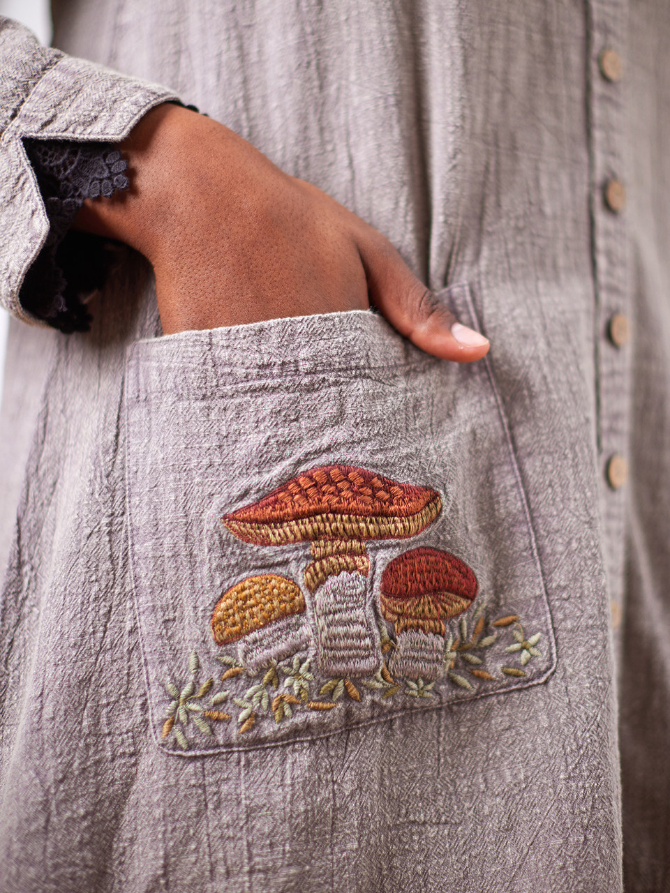 Forager Sunwashed Smock - Grey | Shop Beautiful Designs by