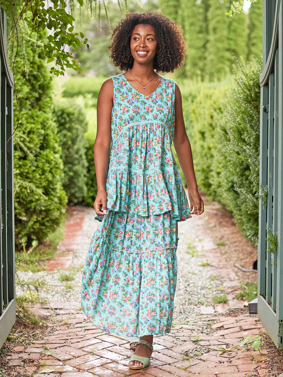 Elizabeth Garden Skirt - Aqua | Shop Beautiful Designs by April