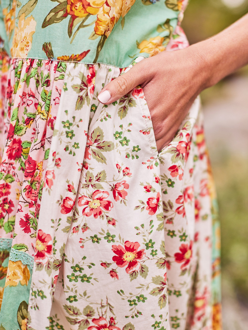 Magnolia Patchwork Dress | Shop Beautiful Designs by April Cornell