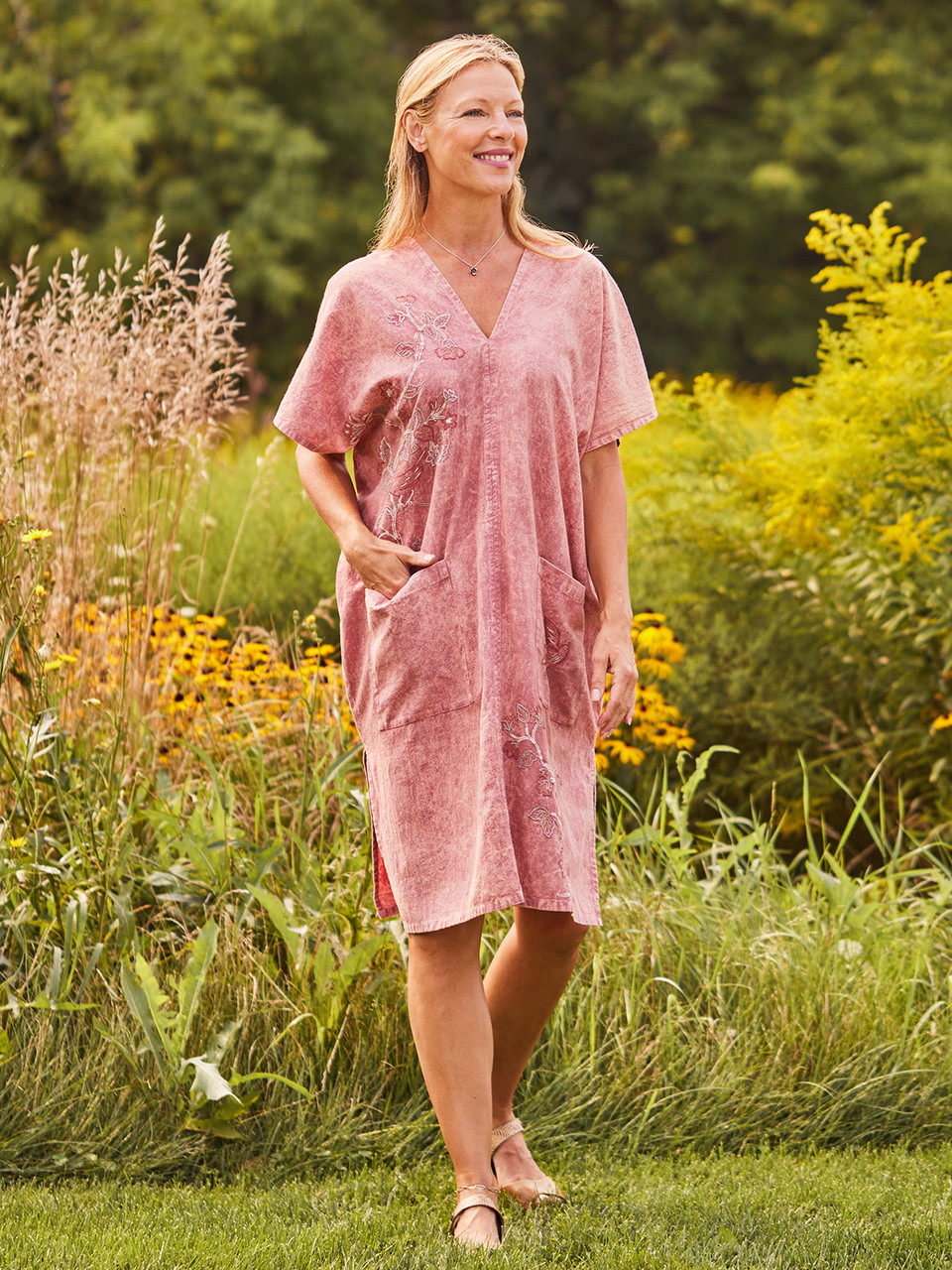 Smock Frock - Rose | Shop Beautiful Designs by April Cornell - Canada