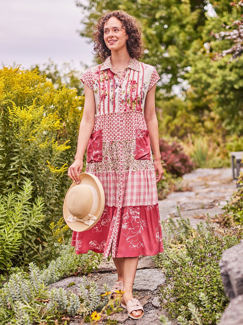 Baroque Rose Patchwork Dress | Shop Beautiful Designs by April