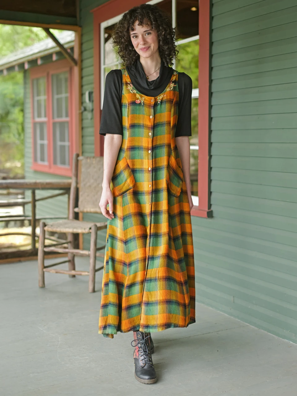 tartan pinafore dress ladies Green Plaid Womens Dress Women's Plaid Overall Dress For Sale Diya