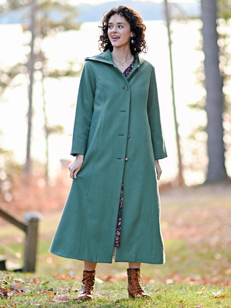 Robinhood Wool Coat - Soft Teal | Shop Beautiful Designs by April