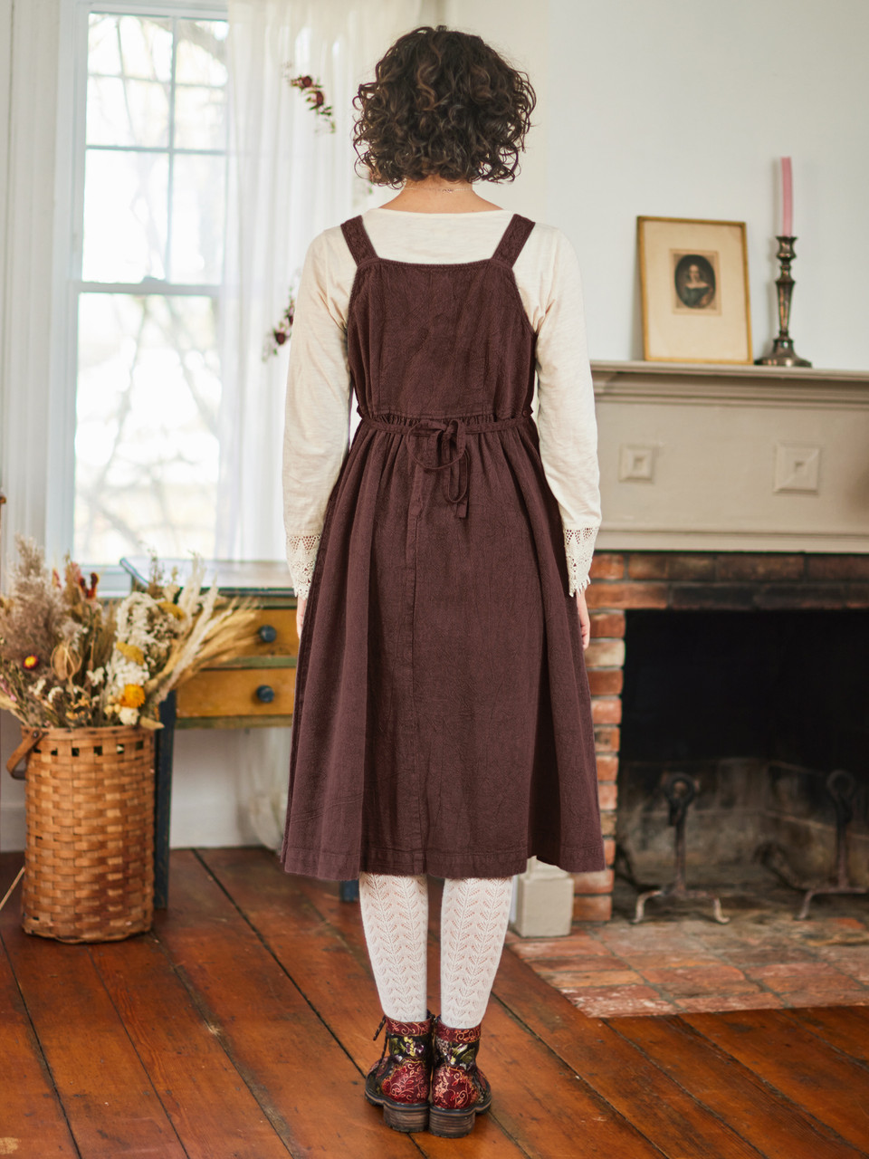 Charlie Pinafore Dress - Brown | Shop Beautiful Designs by April