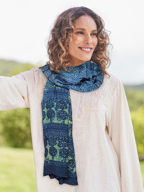 Indigo Court Scarf