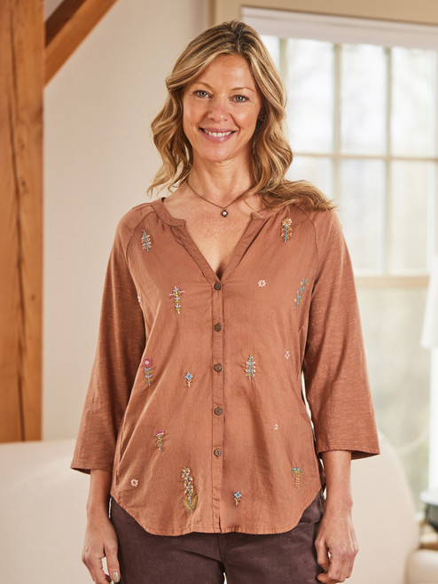 Winter Botanical Blouse | Shop Beautiful Designs by April Cornell