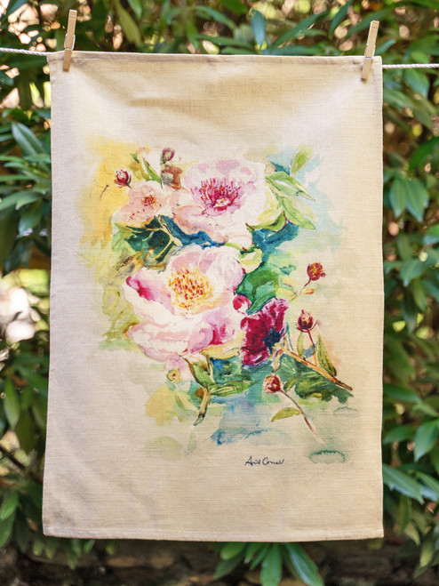 Peony Tea Towel