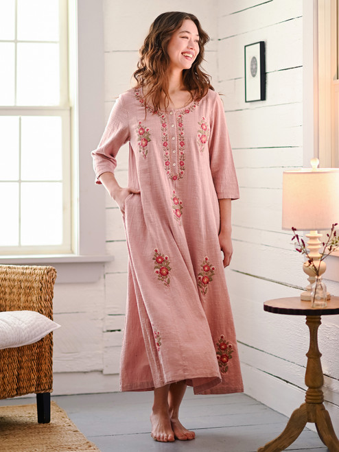 Kerala Caftan - Misty Rose