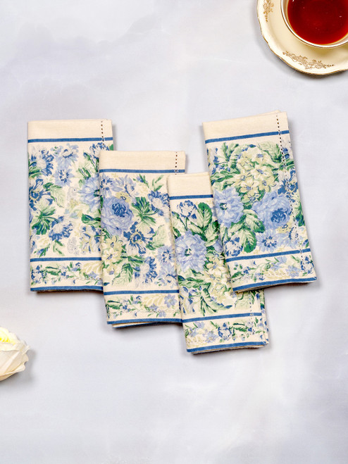 Eternal Rose Luncheon Napkin Set of 4 - Dark Ivory