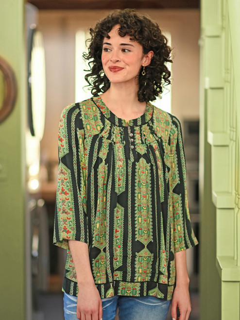 Peru Blouse - Olive