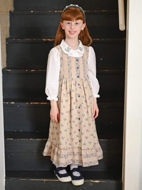 Flowerpot Kids Dress - Smoke
