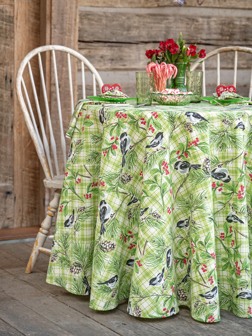 Chickadee Check Round Cloth