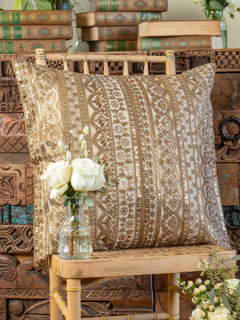 Bel Canto Cushion Cover - Burnished Gold