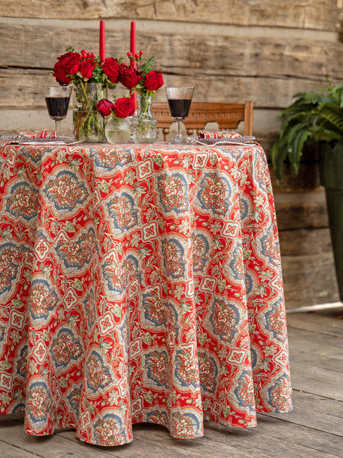 Timeless Tapestry Round Cloth - Red