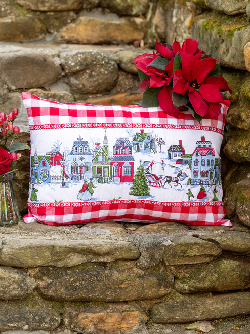 Victorian Christmas Cushion with Filler