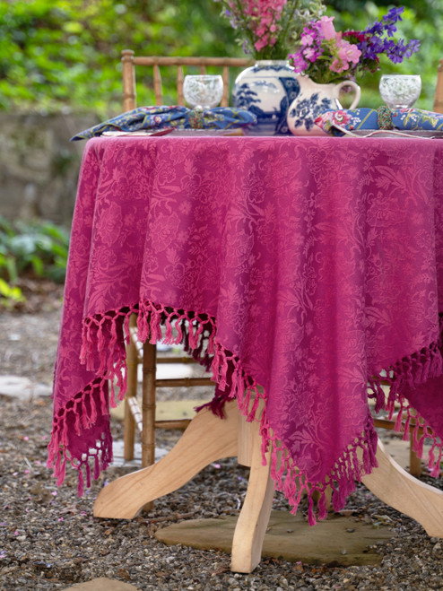 Garden Jacquard Tablecloth - Orchid