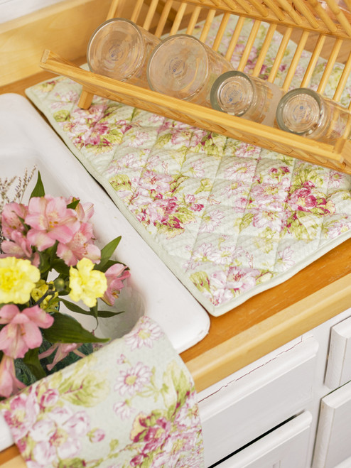 Apple Blossom Drying Mat - Light Green
