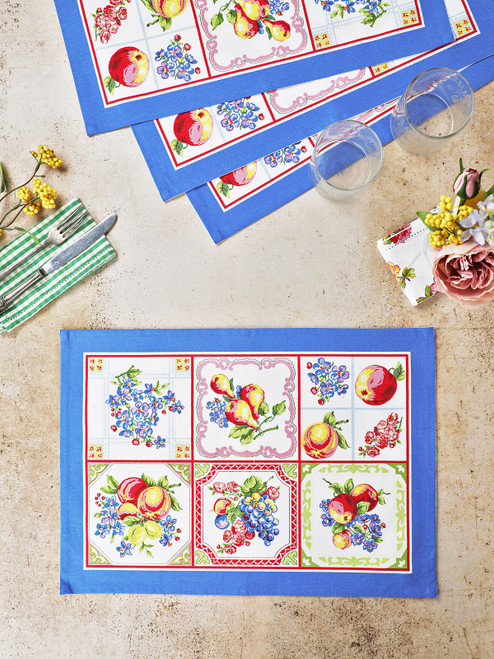 Fruit Basket Placemat Set of 4 - Multi