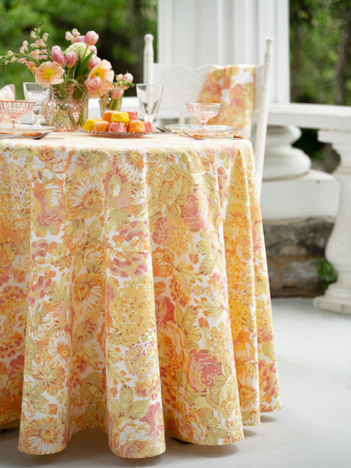 Spring Gathering Round Cloth - Sorbet