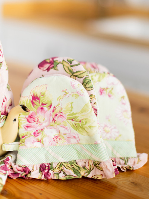 Sweet Pea Patchwork Mini Mitt Set of 2 - Rose