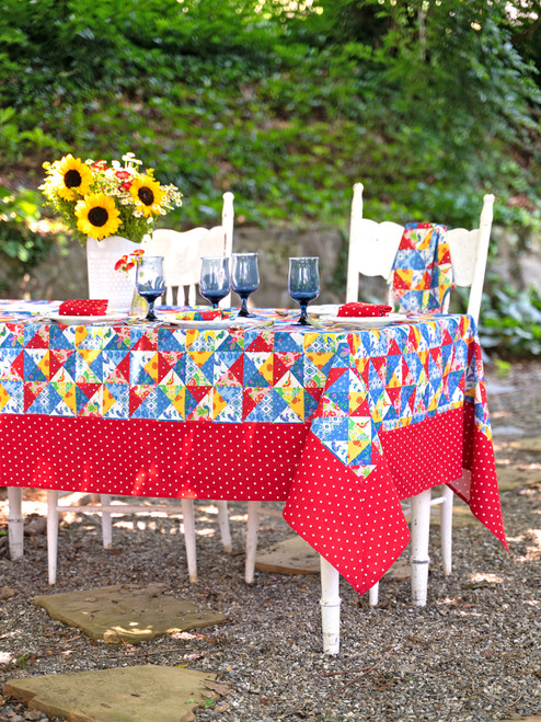 Primary Patchwork Tablecloth - Multi